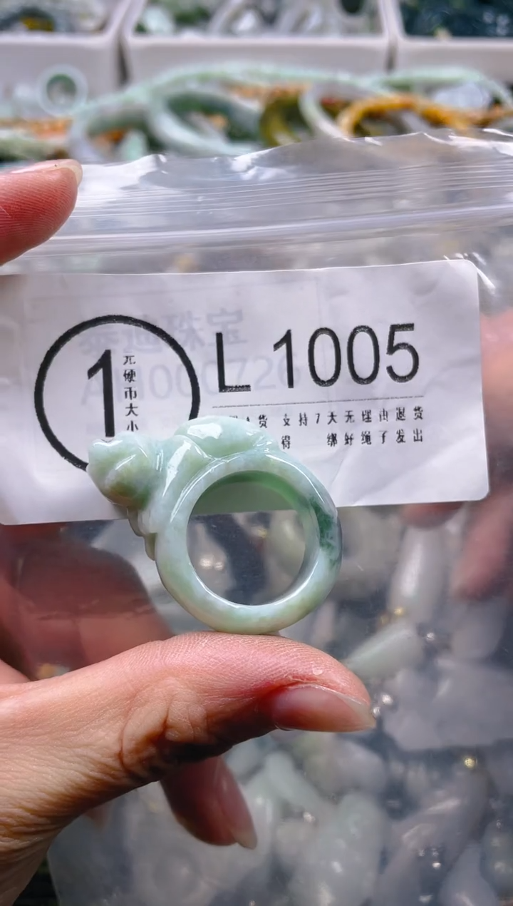 【闪购商品】翡翠颈饰未镶嵌22-23/L/翡翠A货一图一物