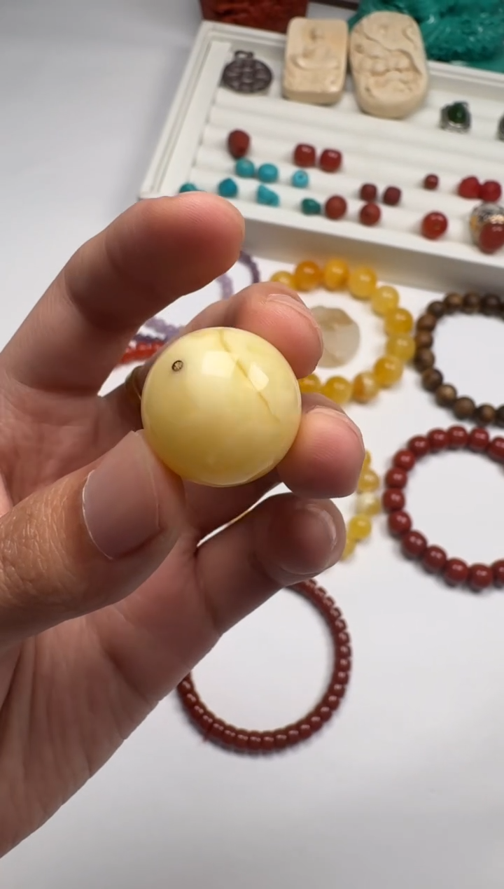 裸石蜜蜡未镶嵌爱***芯裸石 蜜蜡