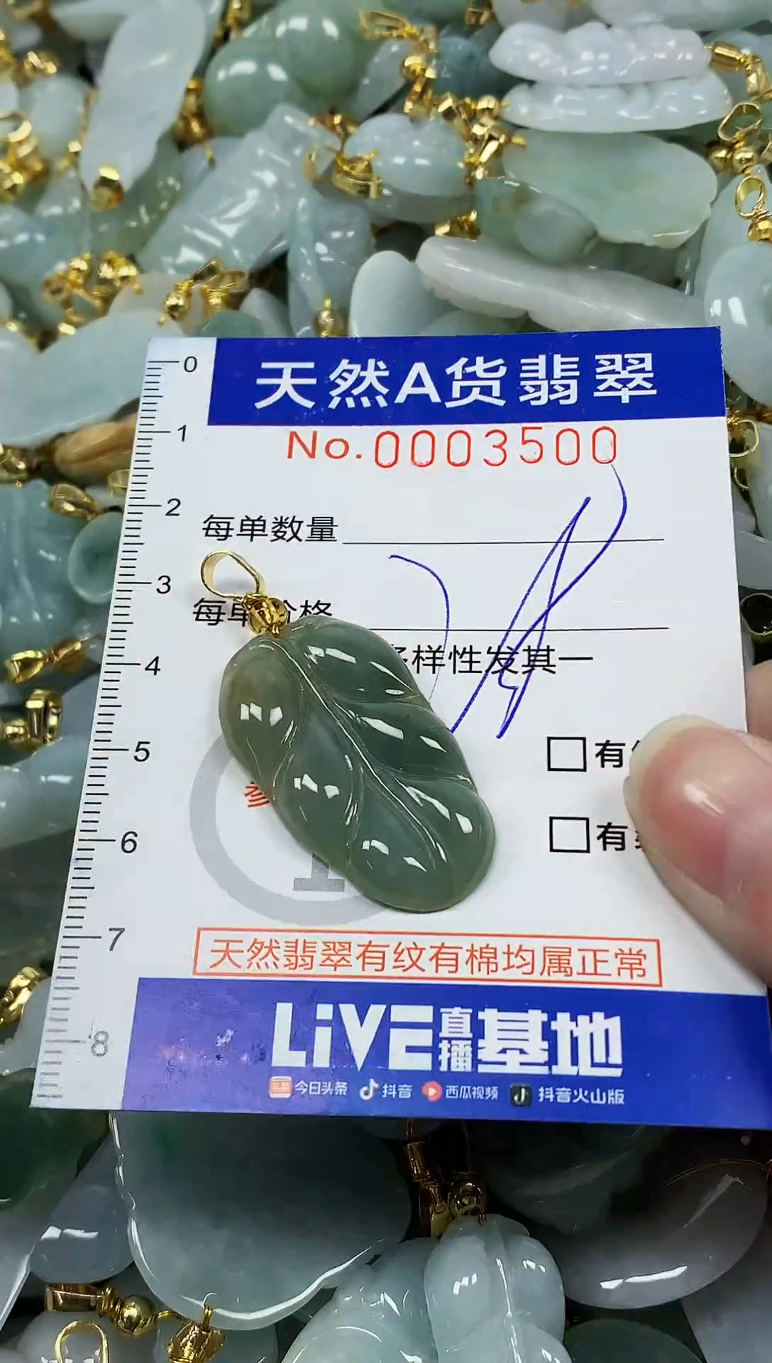 颈饰未镶嵌翡翠 纯天然a货翡翠