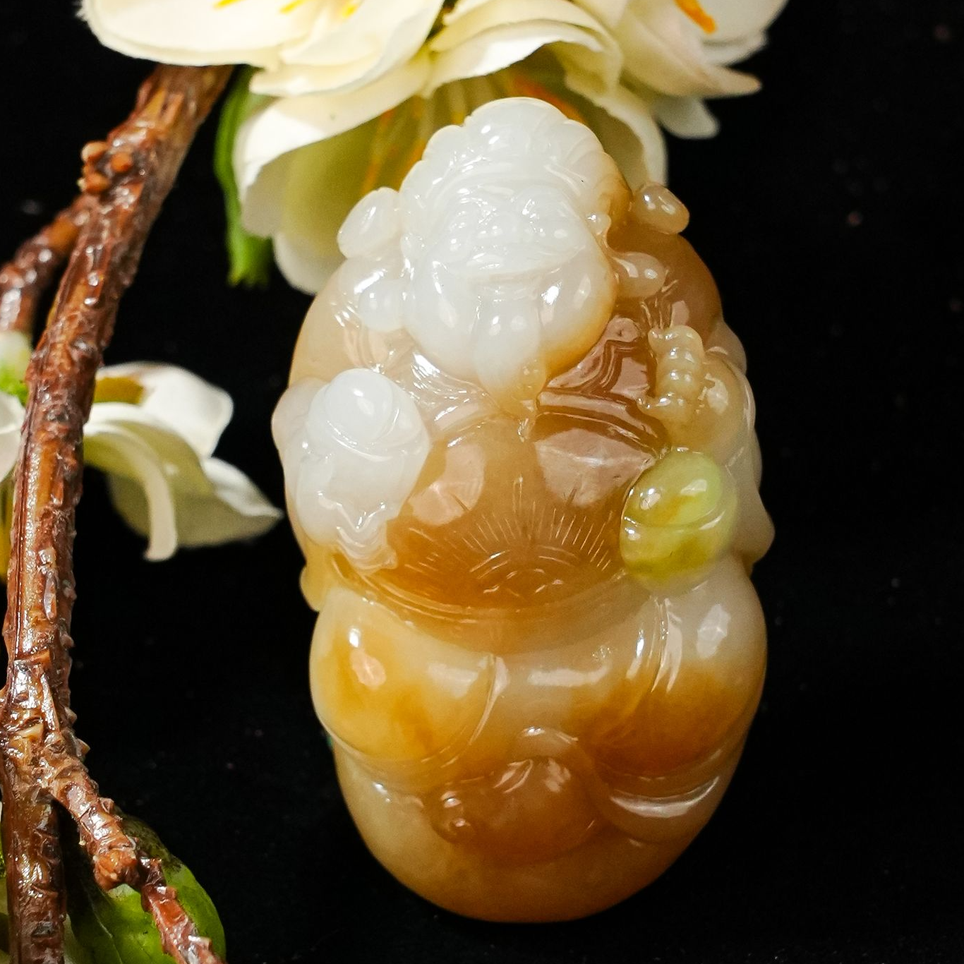 lot35  糖白俏翠财神/qg51125-177989 保利山东