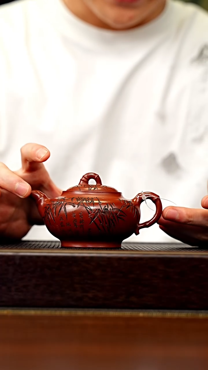 茶壶紫砂宜兴原矿 手工 紫砂壶容量200CC