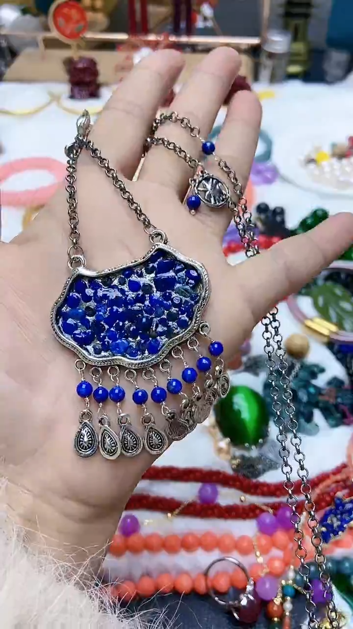 【闪购商品】青金石颈饰未镶嵌A48SDFSGSDFGSD