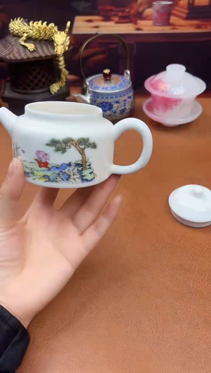 陶瓷茶具摆件旅行套组