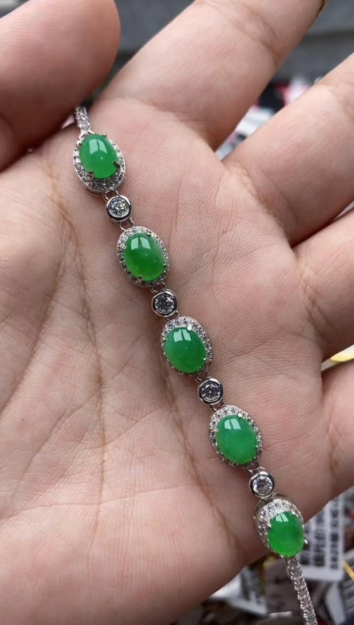 【闪购商品】翡翠戒指银S925镶嵌44444---6