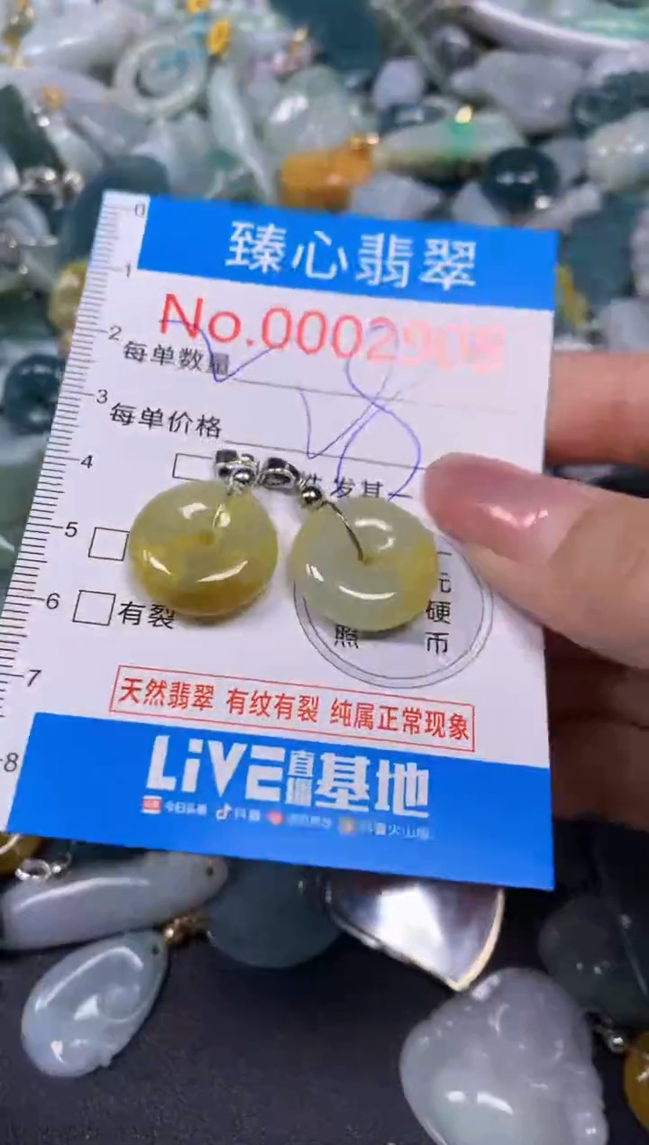 【闪购商品】翡翠颈饰未镶嵌含绳0002908