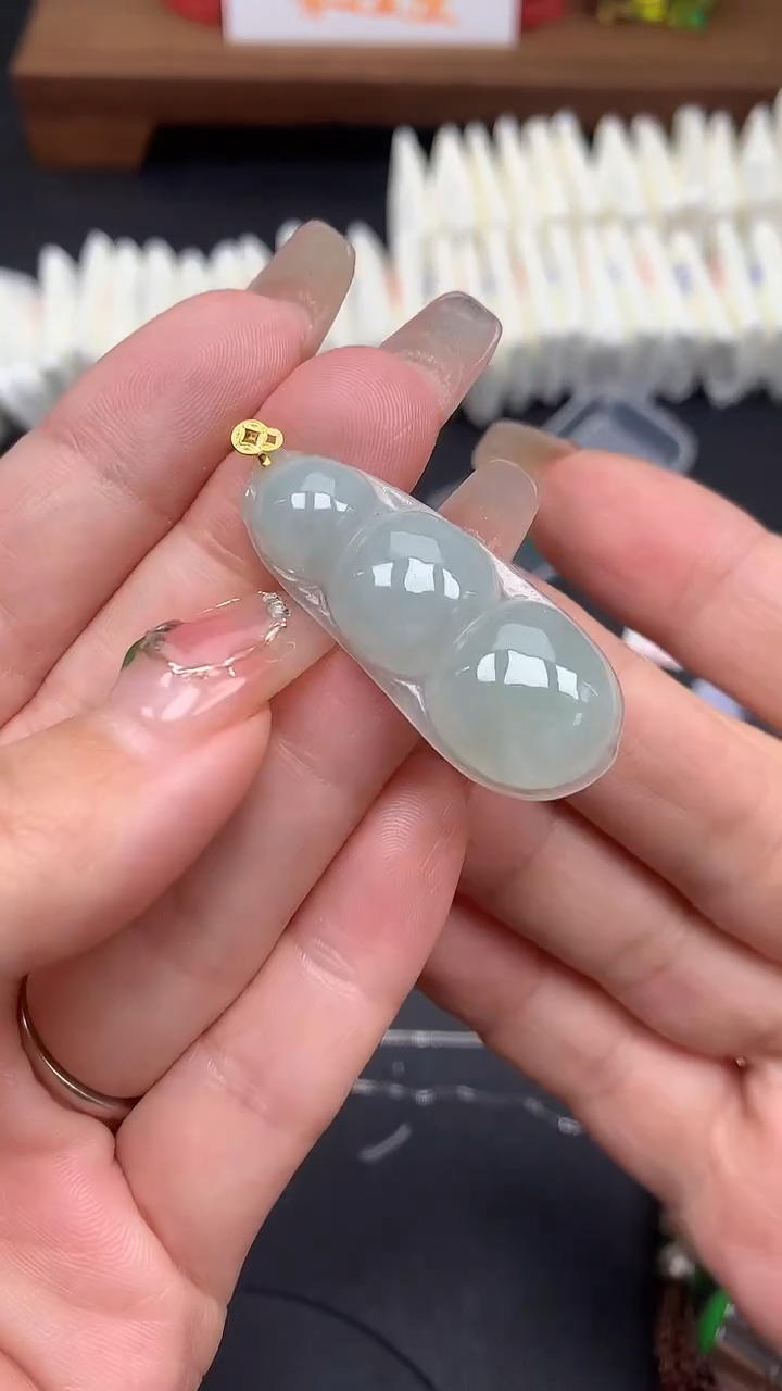 【闪购商品】翡翠吊坠(不含链)18K金镶嵌MS160236