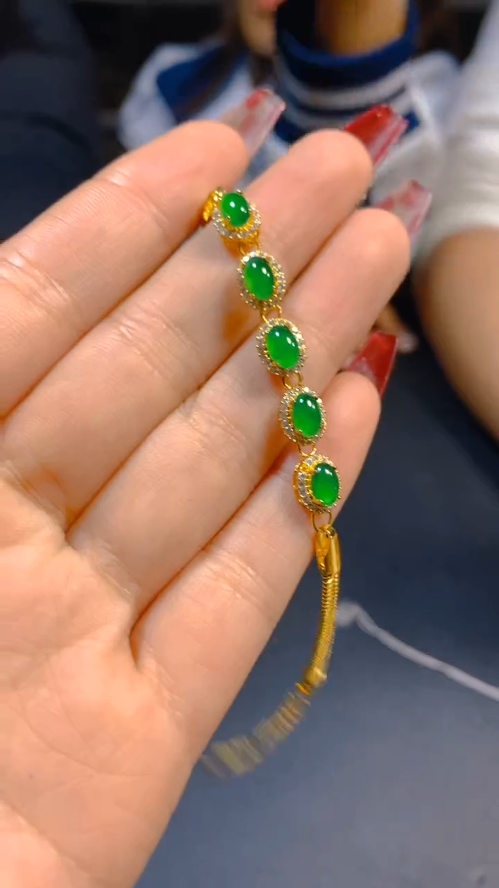 【闪购商品】翡翠手链未镶嵌0582035675多样性发一