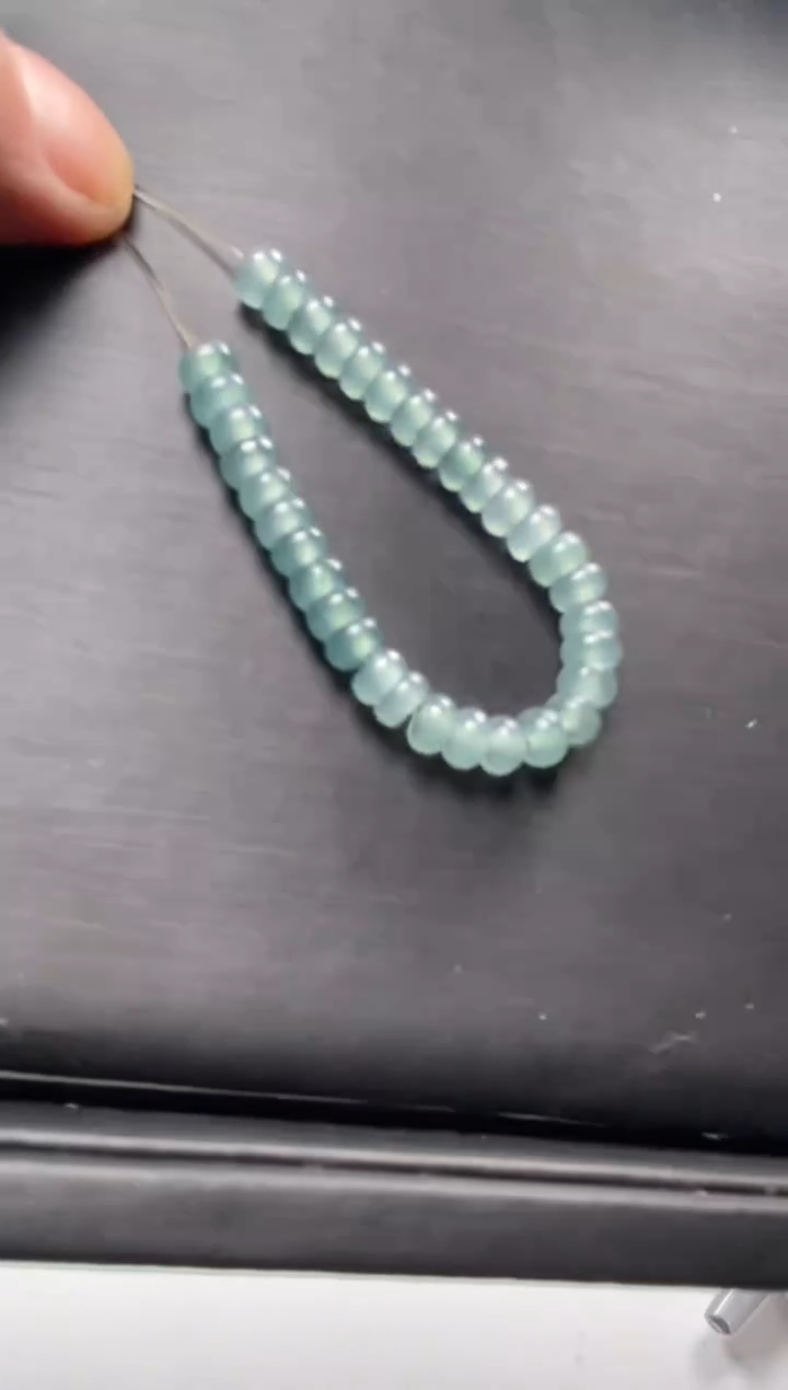【闪购商品】翡翠手串未镶嵌算盘珠浅色