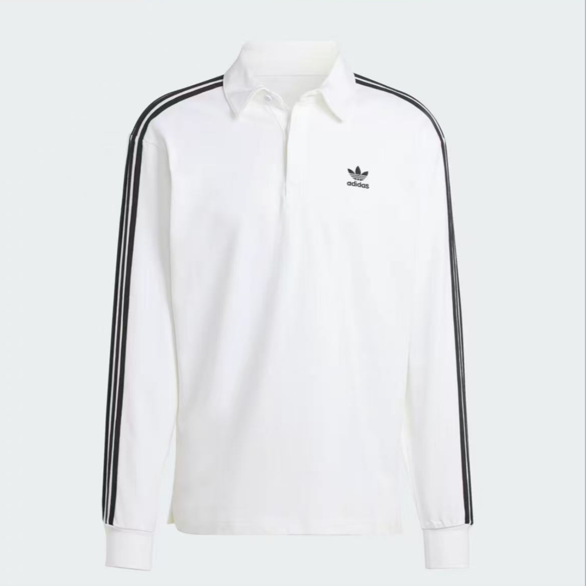 adidas三叶草ADICOLOR欧若风柔软舒适长袖POLO衫 IZ2459 X