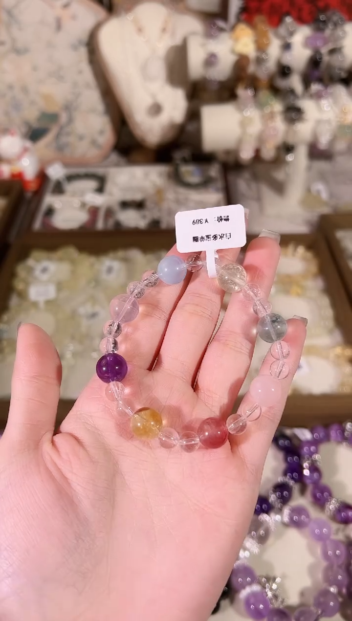 【闪购商品】水晶手链未镶嵌天然水晶 多样性发货发其一 颜色微差