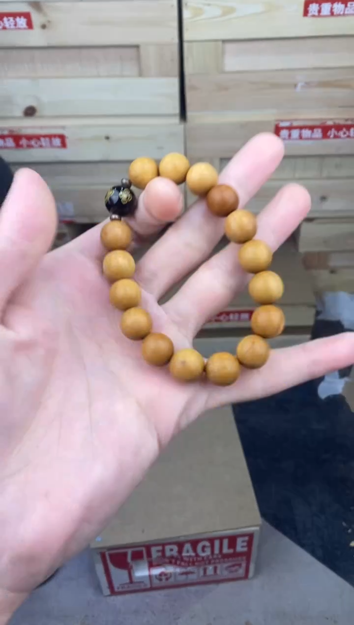 缘圆文玩阁檀木单圈链接@@ys983