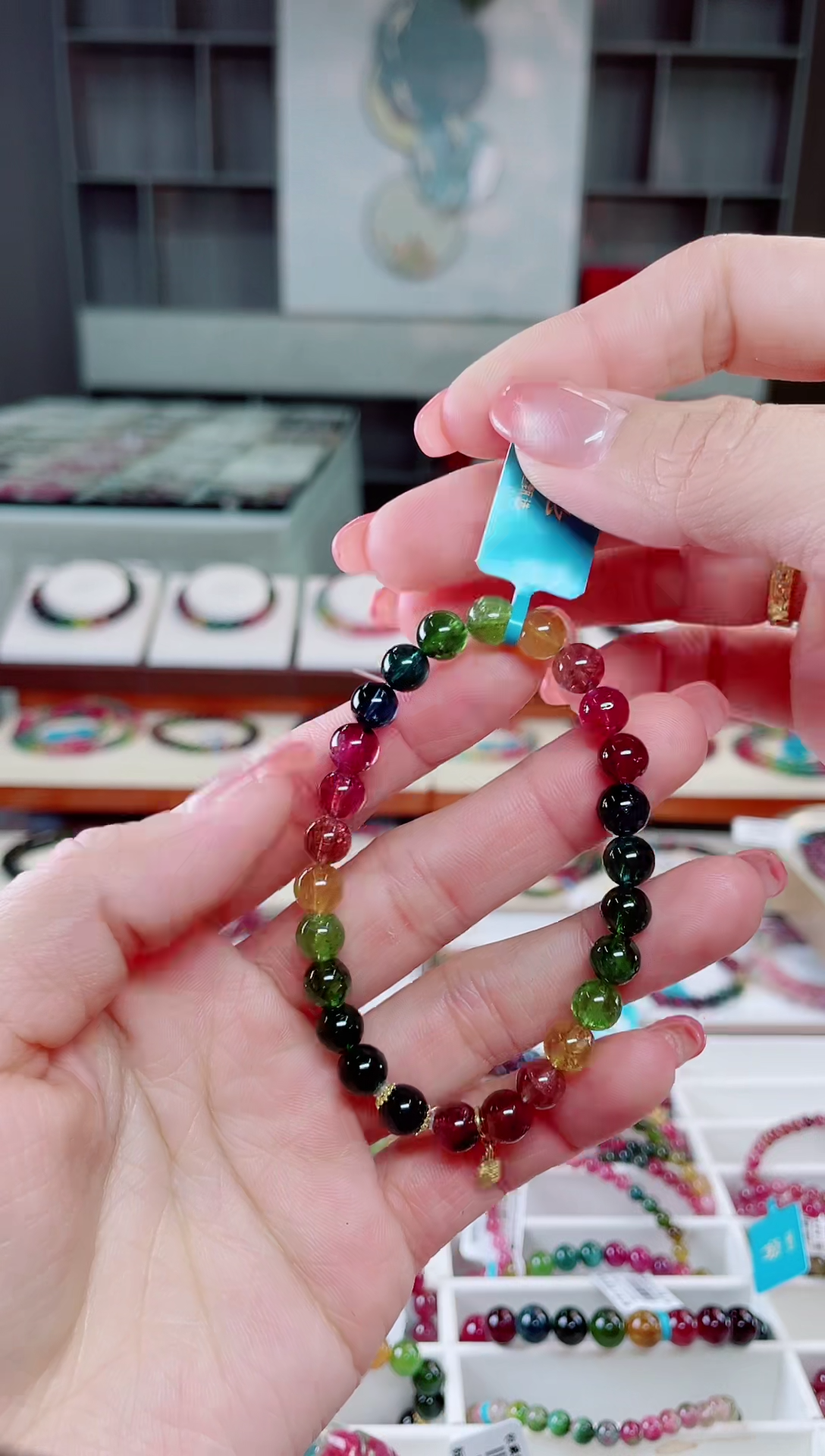 【闪购商品】碧玺单圈手串7mm+未镶嵌（多样性发一条）T