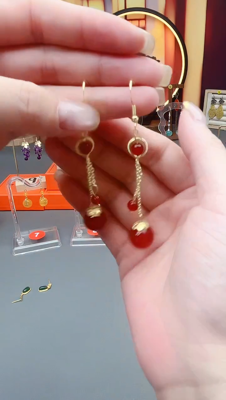 未镶嵌耳钉玛瑙/玉髓331