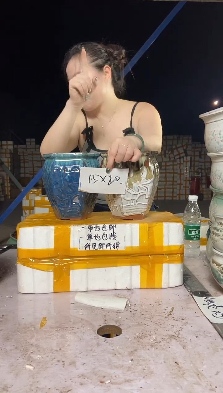 宜兴紫砂粗陶花盆15/20