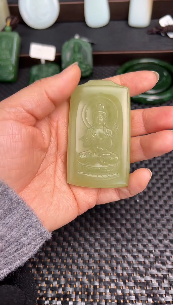 【闪购商品】和田玉颈饰未镶嵌观音吊坠