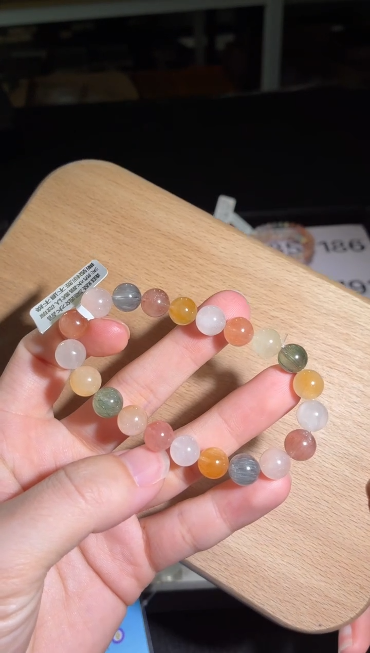 未镶嵌手链水晶186号多样性发一AA 9+