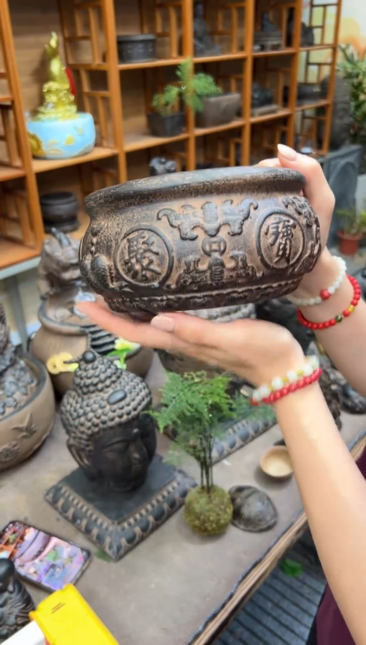 陶土【火山泥】聚宝盆