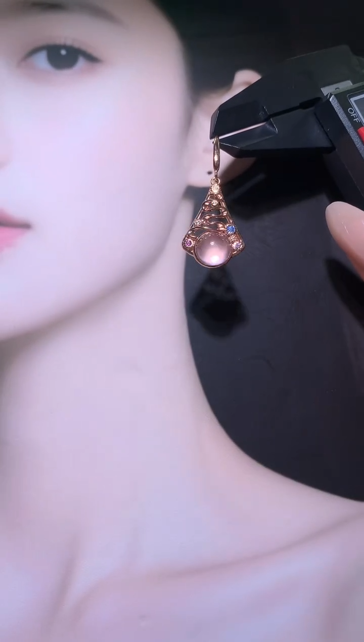 银S925镶嵌耳饰水晶【宝石世家严选】