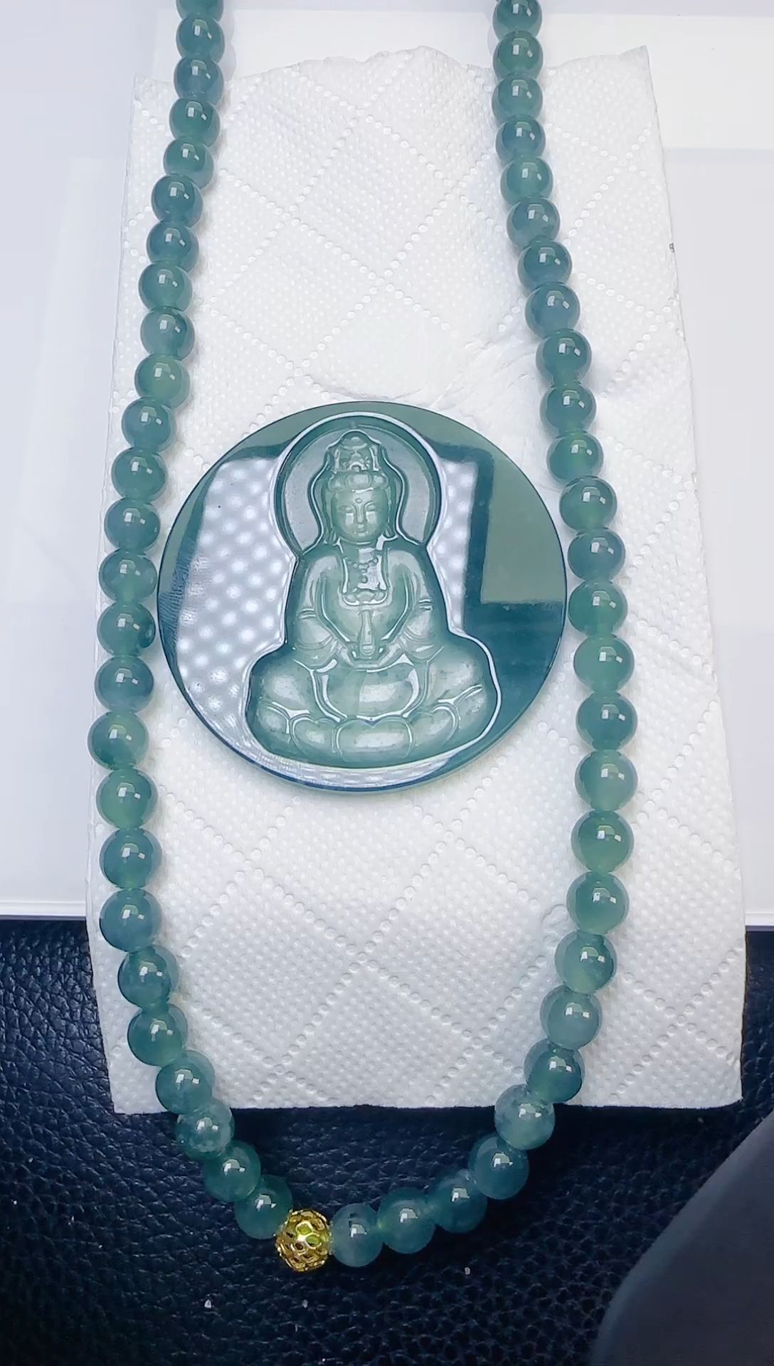 颈饰未镶嵌翡翠天然A货翡翠  多样性随机发其一