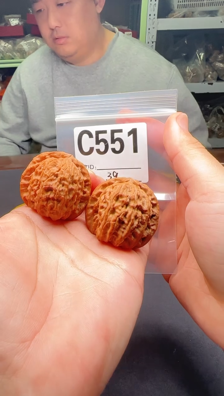 吊坠文玩核桃白狮子39-C551