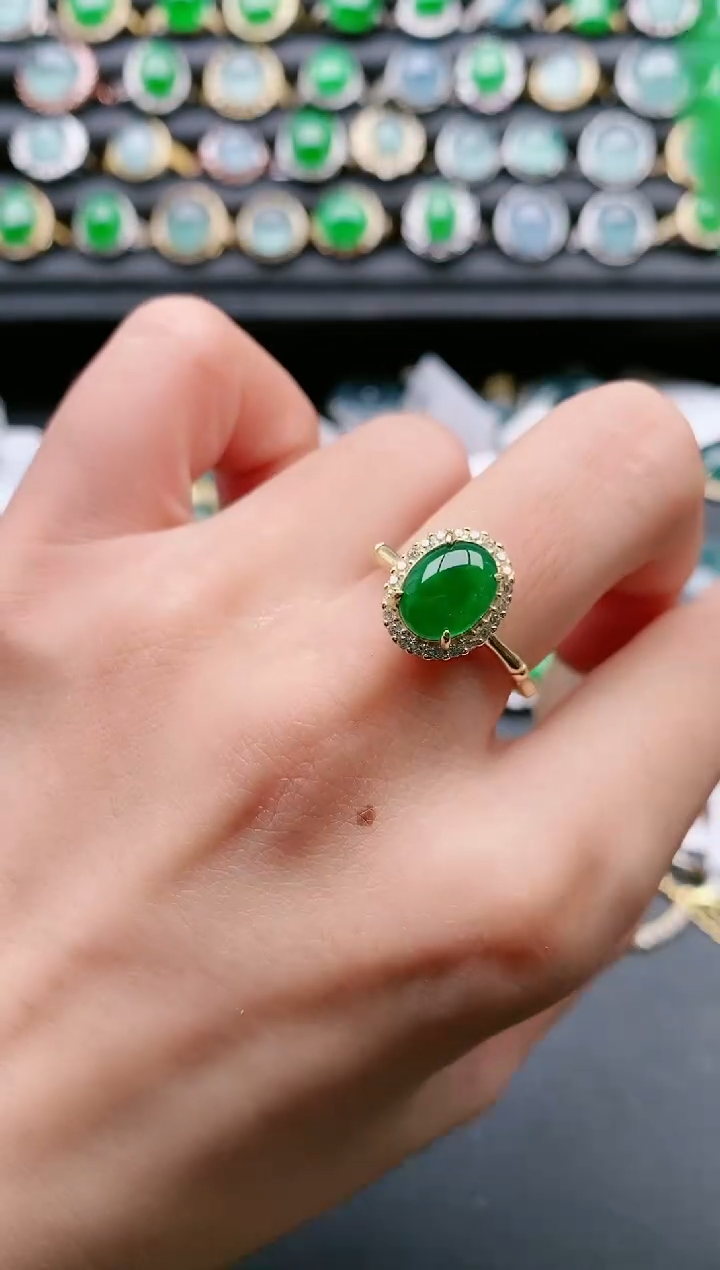 【闪购商品】翡翠戒指银S925镶嵌11111111