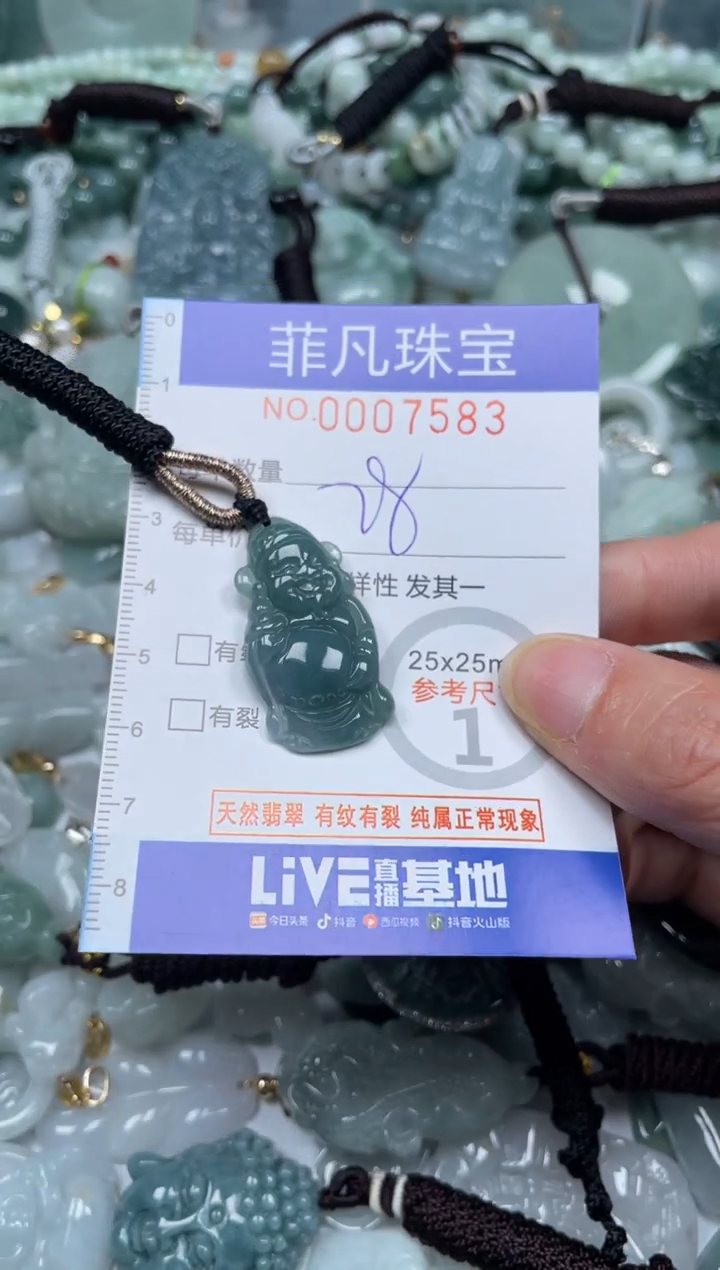 【闪购商品】翡翠颈饰未镶嵌00..7583