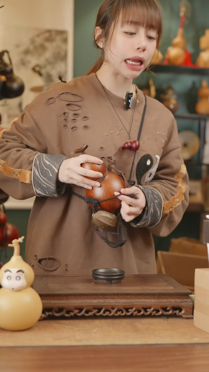 【闪购商品】185号精品天然大漆工艺防渗内胆酒葫芦~