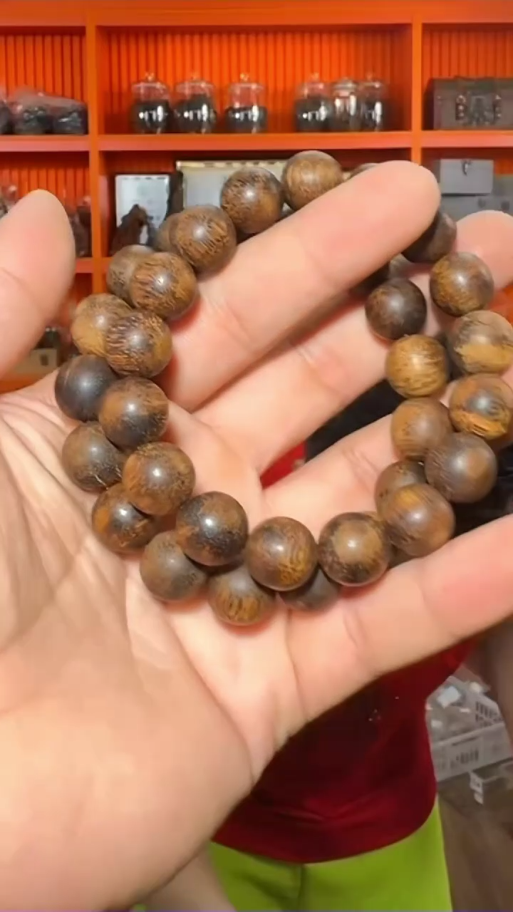 手串沉香105号沉水单圈21g1.3多样性发一