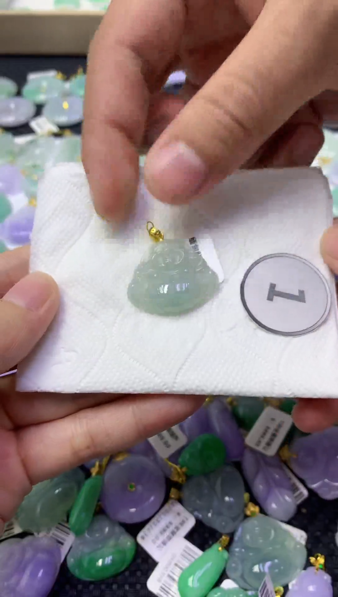 颈饰未镶嵌翡翠天然缅甸翡翠A货