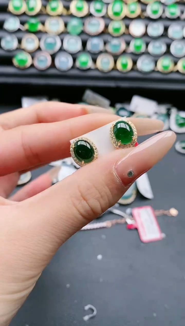 【闪购商品】翡翠戒指银S925镶嵌111111