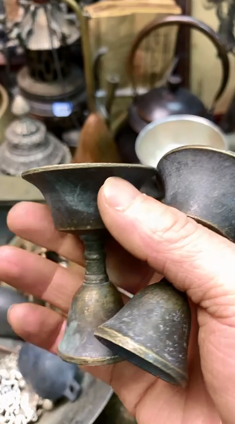 【闪购商品】一物一拍编号小油灯一对