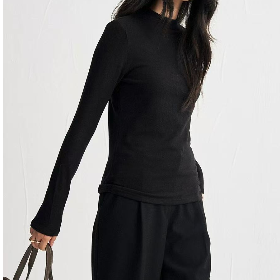 丝滑细腻轻绒衣～松软柔糯中领亲肤打底Y776