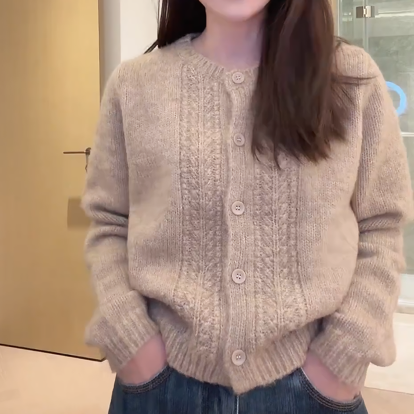 《风吟花语》秋冬百搭新款针织衫气质开衫网红时尚ins上衣LK2508915