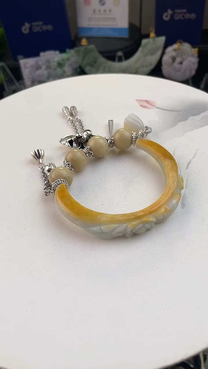 未镶嵌手链翡翠整***～手工定制默认微瑕主播介绍为准
