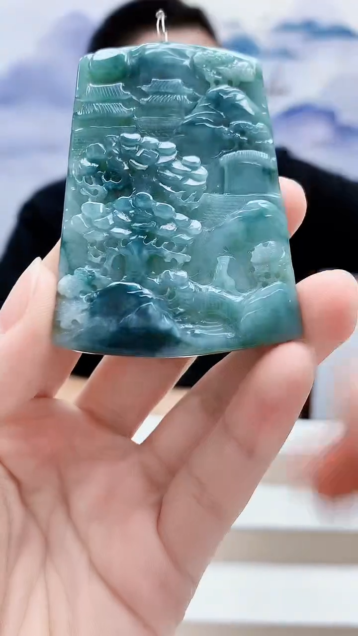 未镶嵌定制翡翠4831lr-毛货挂件14