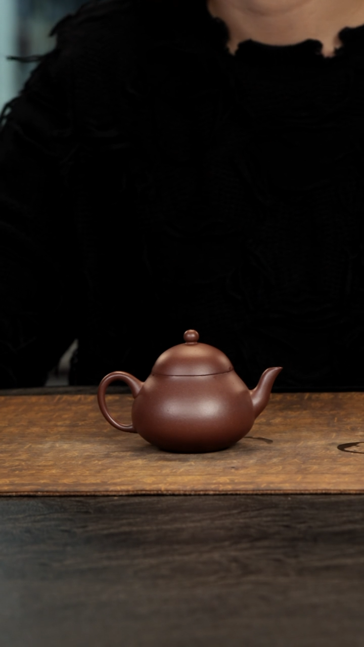 茶壶紫砂老紫泥明远梨