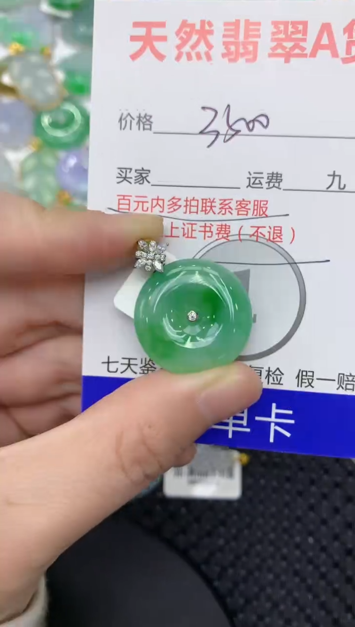 【闪购商品】翡翠颈饰18K金镶嵌111111111111