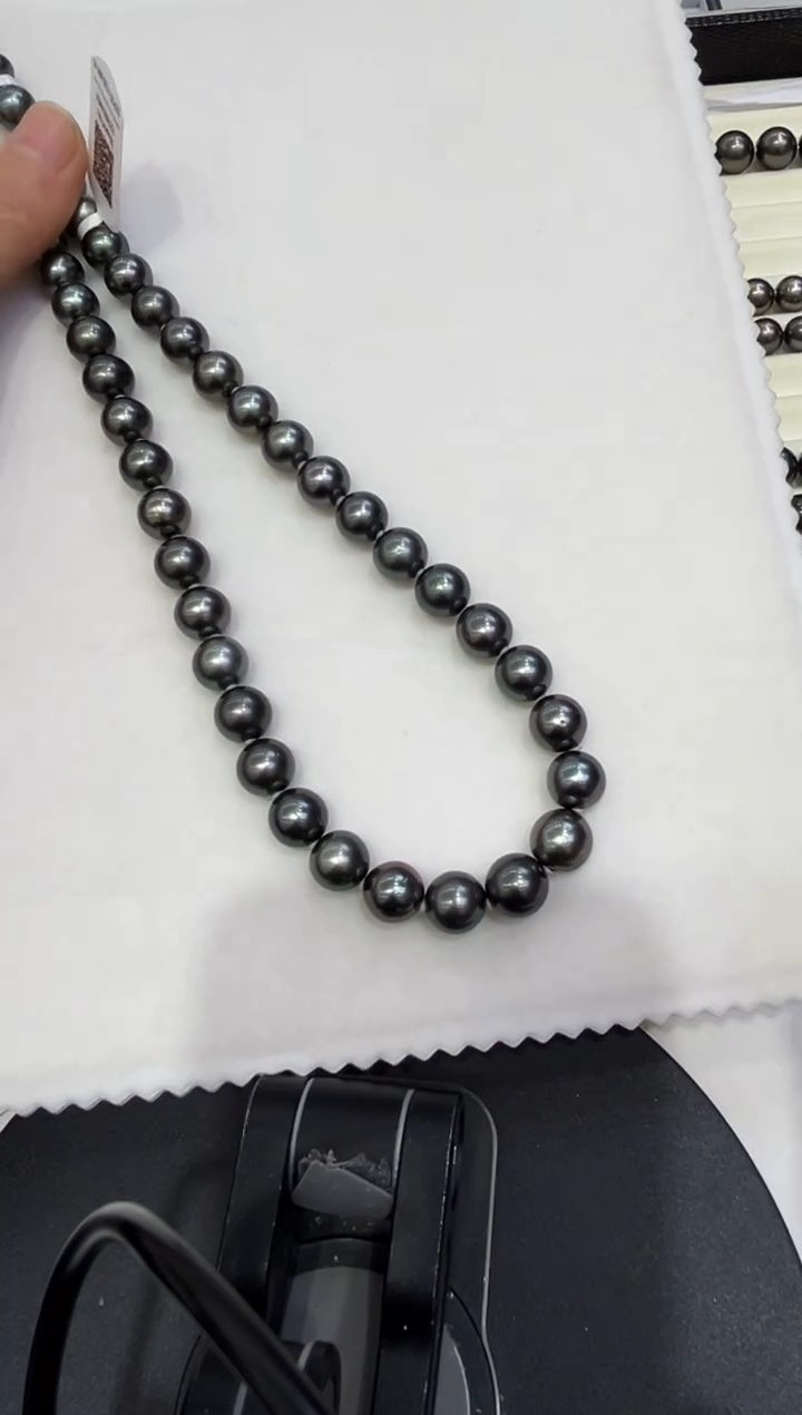 未镶嵌项链海水珍珠大溪地项链8-11定99总3000