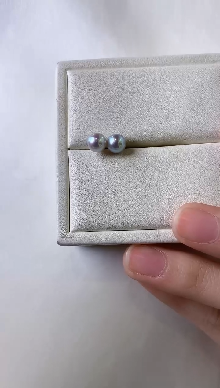 【闪购商品】海水珍珠耳饰18K金镶嵌6-6.5海水珍珠真多麻耳饰