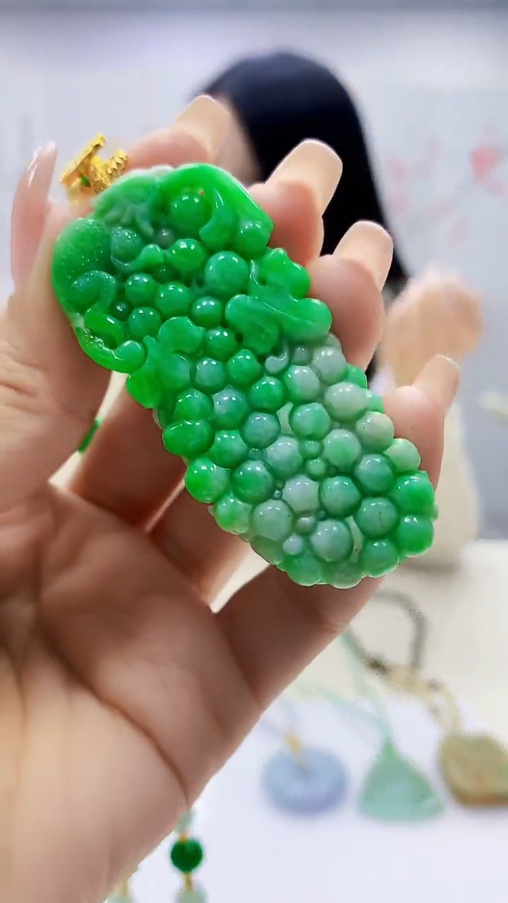 未镶嵌定制翡翠3495ty-毛货挂件29