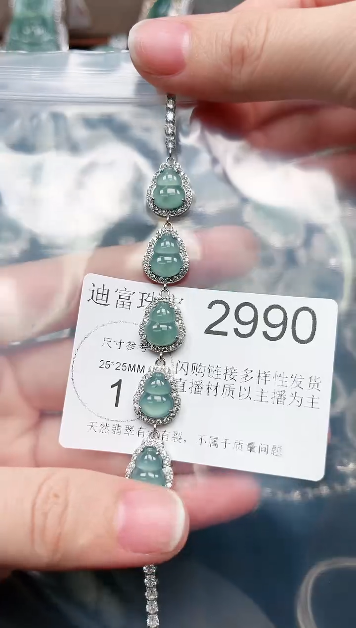 【闪购商品】翡翠颈饰未镶嵌赠皮绳2990