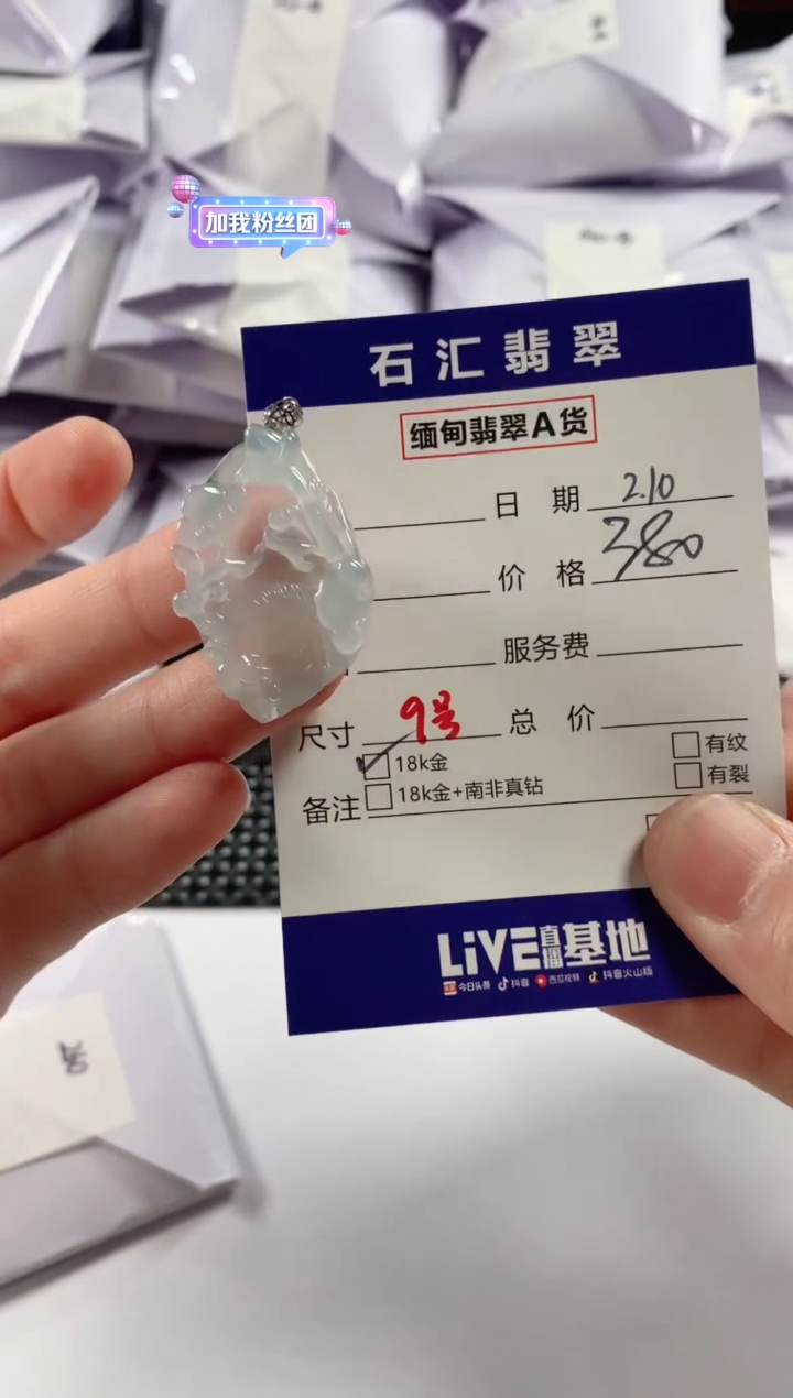【闪购商品】翡翠颈饰18K金镶嵌1111111111