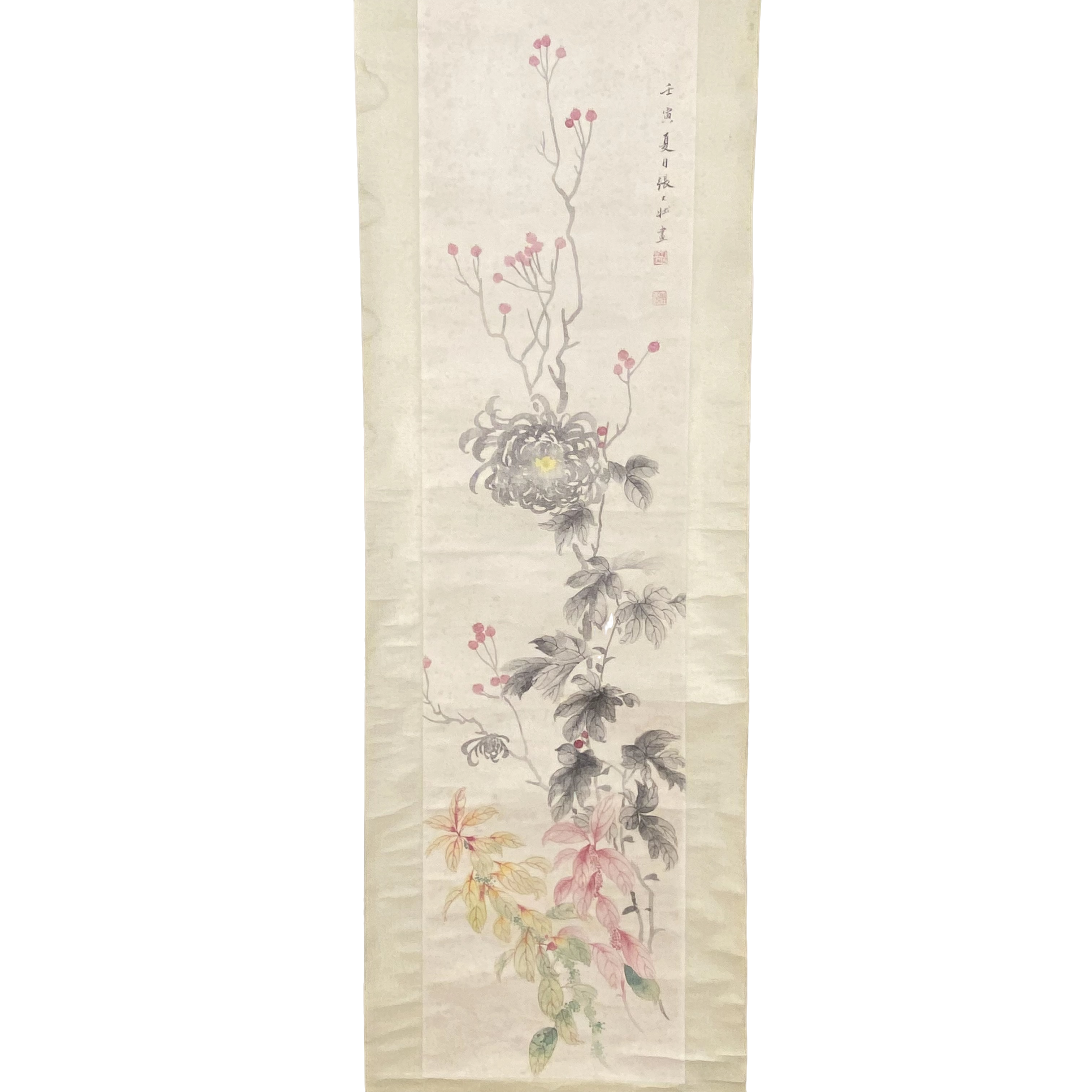 L354/张大壮/花开/32*130/十竹斋拍卖9233-22