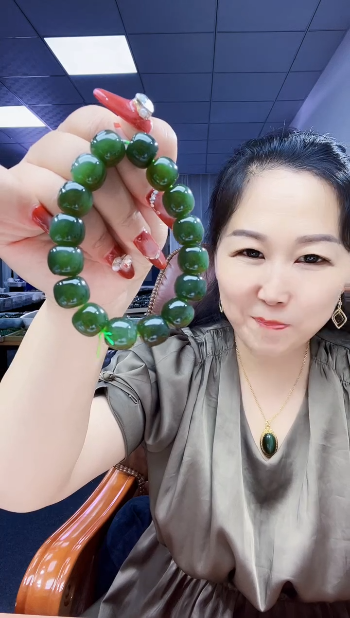 手串未镶嵌和田玉纯天然和田玉青海89野牛沟浓湖水14