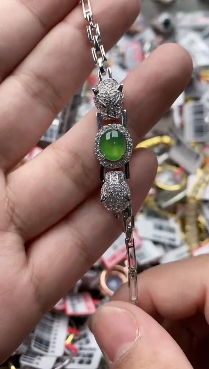 【闪购商品】翡翠戒指银S925镶嵌111111---8