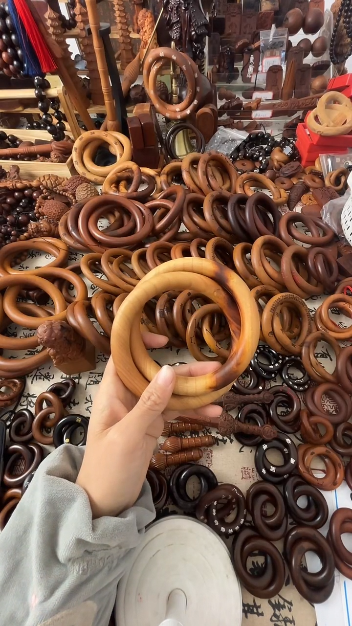 枣木超**猴乾坤圈桃木90圈口微瑕一物一拍