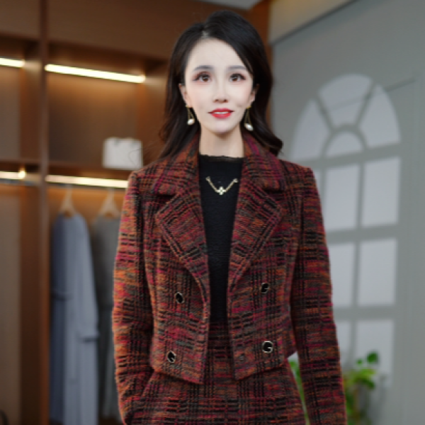 时尚优雅气质洋气韩版显瘦时尚套装两件套M-4XL