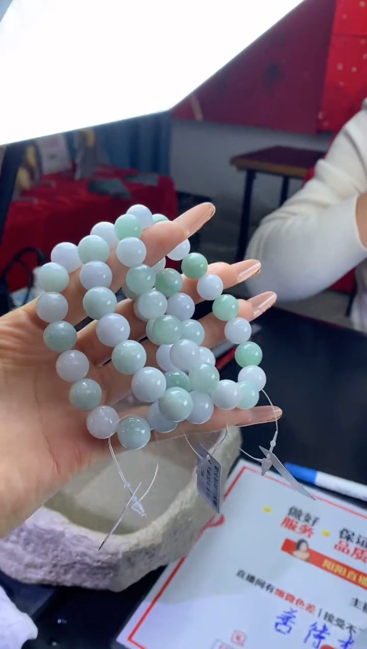 【闪购商品】翡翠手串未镶嵌XZ-T733珠串（多样性发一件）