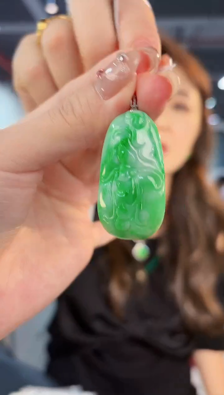 【闪购商品】翡翠颈饰18K金镶嵌缅料A货/支持复检/一件