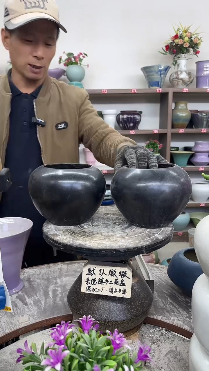 12-3-高14口11瑕-花盆